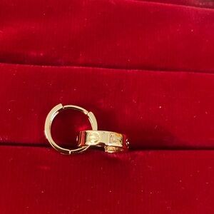 Steel hoops earrings